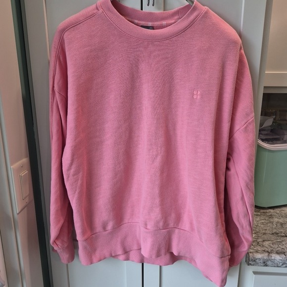 Sweaty Betty Tops - Sweaty Betty Pink Sweatshirt Sz M